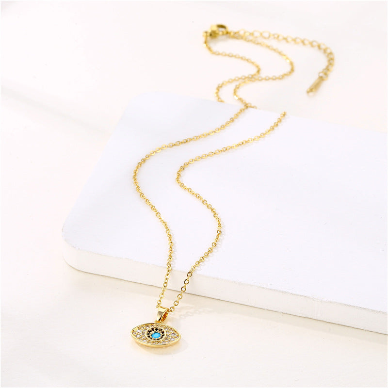 Wholesale Stainless Steel Devil Eye Necklace